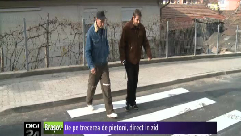 MEDIAS. De pe trecerea de pietoni, direct in zid  Imagine