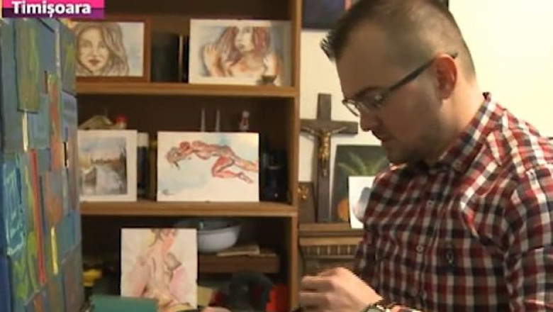 Medici, pictori cu jumatate de norma. Doi rezidenti strang bani din picturi pentru renovarea sectiei in care lucreaza Imagine