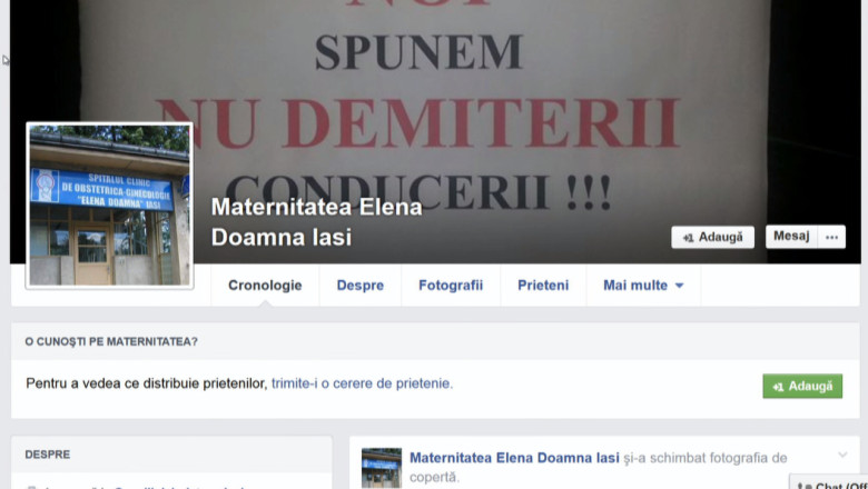 Medicii de la maternitatea "E. Doamna" ameninta cu boicotul. Au infiintat pagina de Facebook pentru sustinerea managerului  Imagine