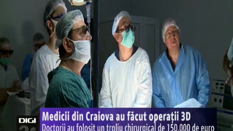 Medicii din Craiova au facut operatii 3D. Doctorii au folosit un troliu chirurgical de 150.000 de euro Imagine