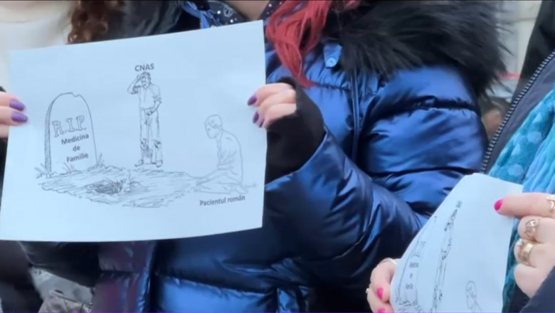Medicii ies in strada din cauza reducerilor la buget. Numarul medicilor de familie din Romania este in continua scadere Imagine
