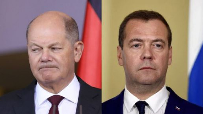 Medvedev il ironizeaza pe cancelarul german, dupa protestele fermierilor: „Putin probabil ca Scholz, Carnatul de Ficat, sa reziste” Imagine