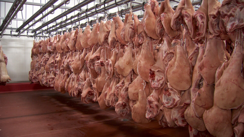 Mehedinti. Controale la unitatile de procesare a carnii. Inspectorii DSV au ridicat peste doua tone de carne   Imagine