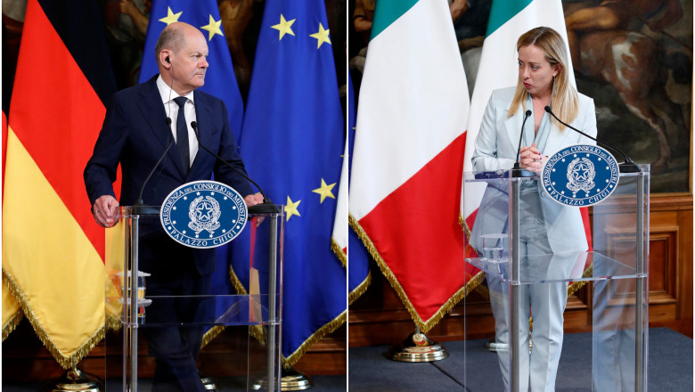 Meloni acuza Germania ca, prin finantarea ONG-urilor umanitare, creste numarul de migranti din Mediterana si pune presiune pe Italia Imagine