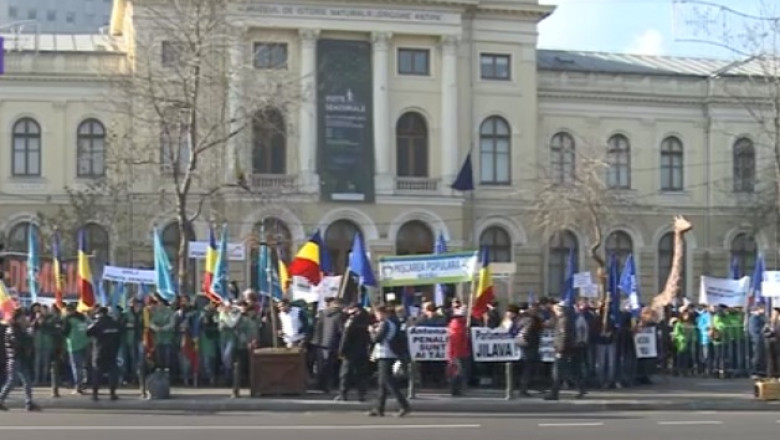 Membrii Miscarii Populare au protestat fata de modificarile aduse Codului penal Imagine