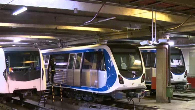 Mentenanta doar pentru jumatate din garniturile de metrou, din cauza datoriilor uriase catre compania care presteaza aceste servicii Imagine