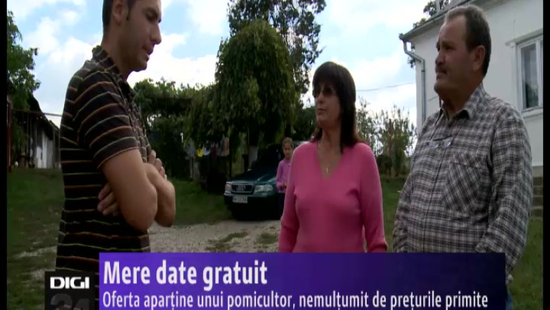 Mere date gratuit. Oferta apartine unui pomicultor, nemultumit de preturile primite Imagine