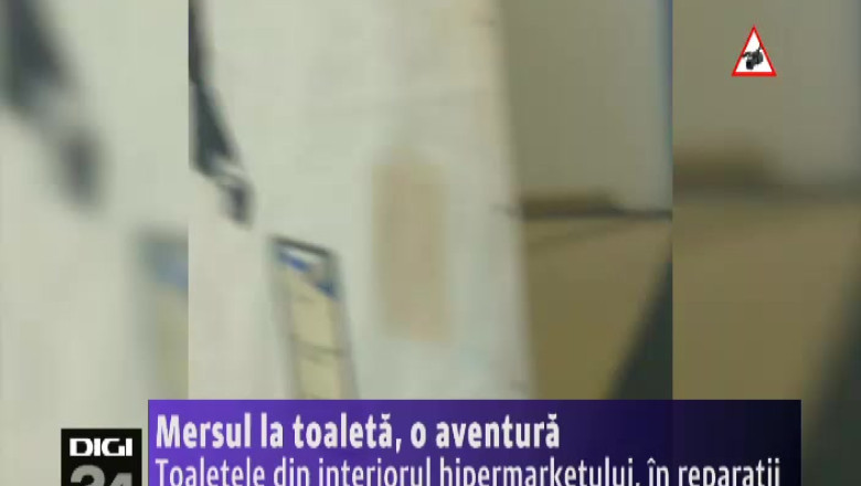 Mersul la toaleta, o aventura pentru clientii si angajatii unui hypermarket din Craiova Imagine