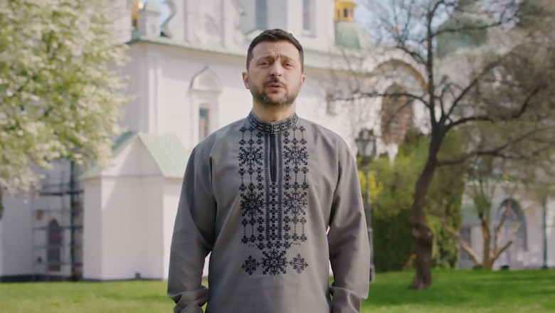 Mesajul de Paste al lui Volodimir Zelenski, care este evreu, pentru ucrainenii crestini: Va veni ziua vietii. Ziua pacii. Ziua Ucrainei Imagine