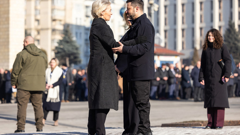 Mesajul sefei Comisiei Europene, la trei ani de la inceperea razboiului: Obiectivul lui Putin ramane capitularea Ucrainei Imagine