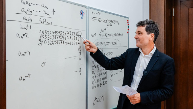 Mesajul Universitatii Sorbona, unde Nicusor Dan si-a luat doctoratul in matematica Imagine