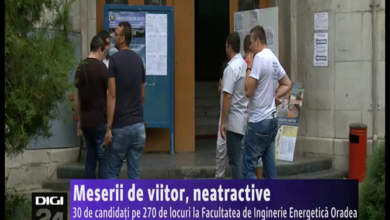 Meserii de viitor, neatractive. 30 de candidati pe 270 de locuri la Facultatea de Inginerie Energetica Oradea Imagine