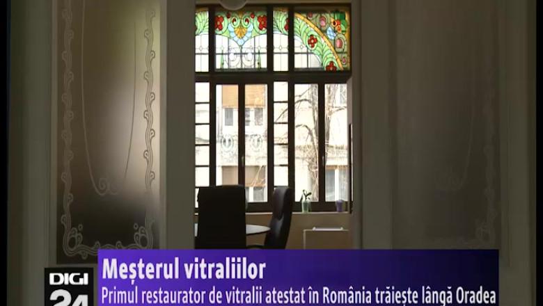 Mesterul vitraliilor. Primul restaurator de vitralii atestat in Romania traieste langa Oradea Imagine