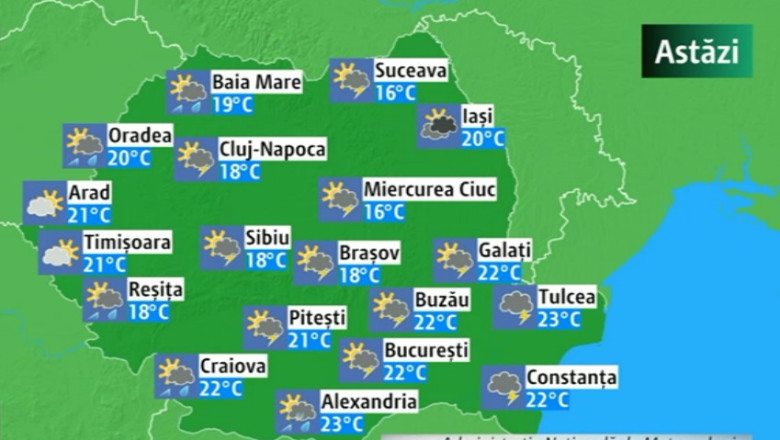 METEO. Averse si vreme racoroasa in prima zi de vara Imagine