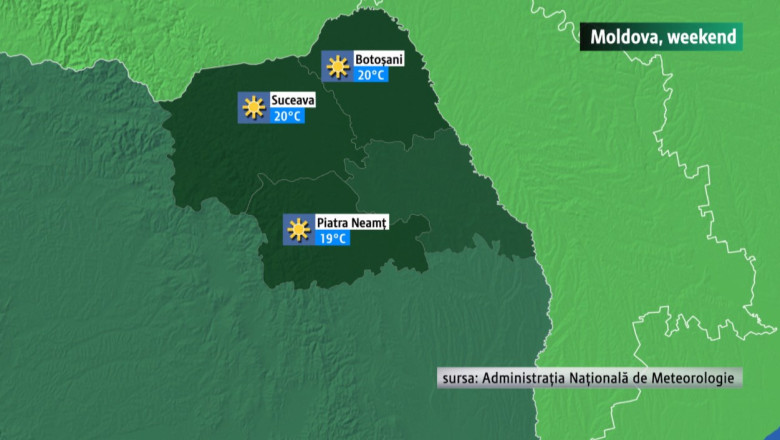 METEO. Vremea in Moldova la noapte si in weekend Imagine