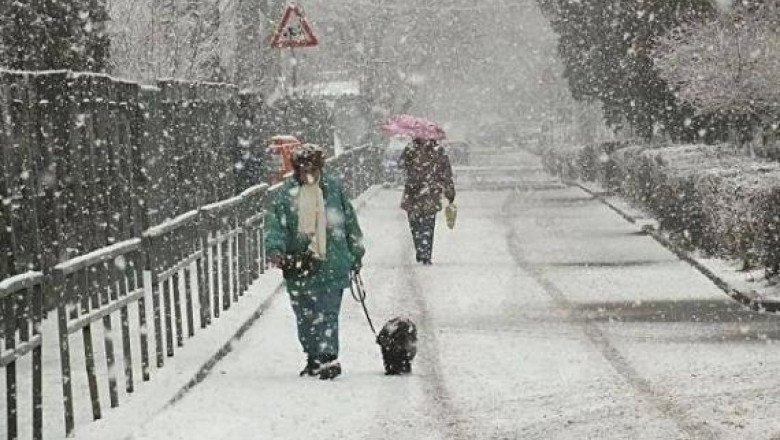 Meteorologii: vremea se raceste, vin ninsori viscolite. Polei in vest, zapada multa in Muntii Banatului  Imagine