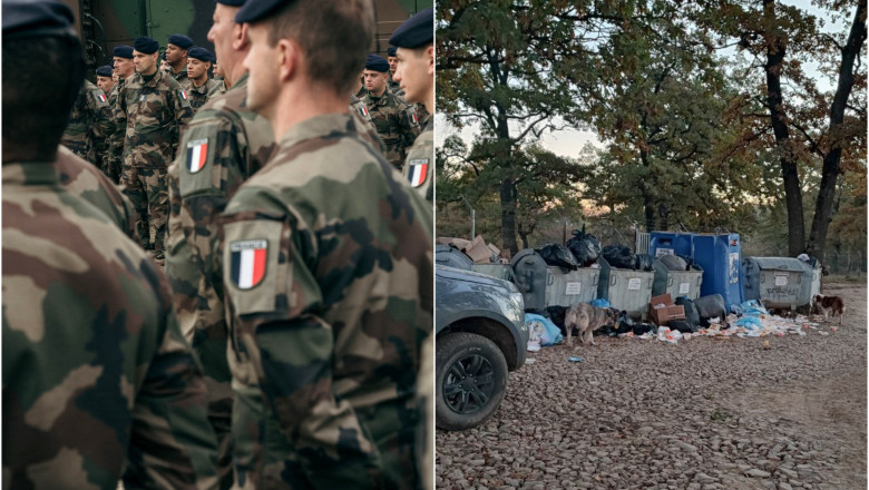 „Mi-e foame, mi-e frig, mi-e somn”. Soldatii francezi trimisi la baza militara de la Cincu se plang de conditiile „mizere” (presa) Imagine