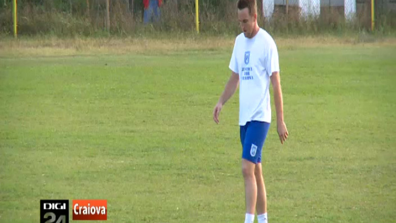 Michael Baird a revenit la Craiova. Atacantul australian va evolua la FC Universitatea Imagine