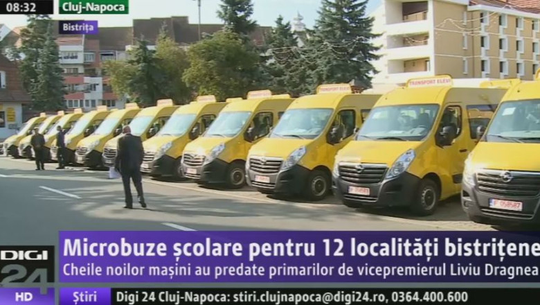 Microbuze scolare pentru 12 localitati bistritene Imagine