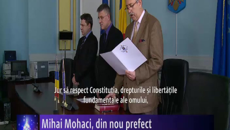 Mihai Mohaci, din nou prefect  Imagine