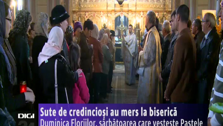 Mii de credinciosi din Oltenia au mers la biserica, de Florii Imagine