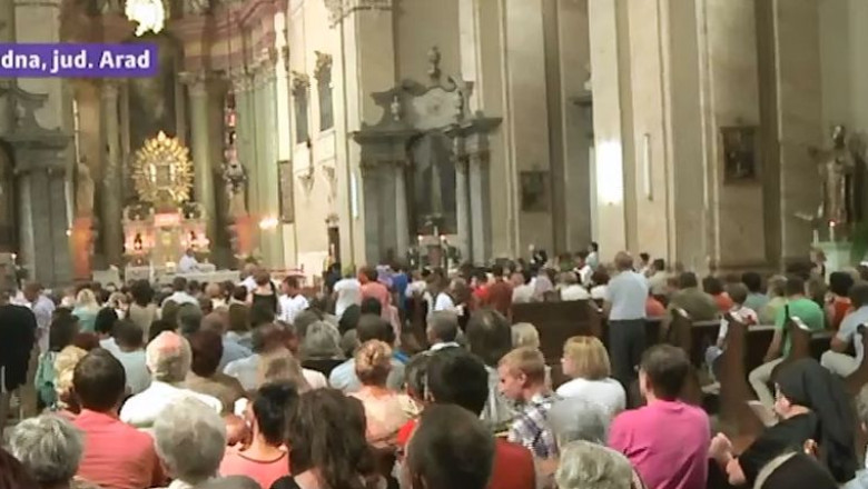 Mii de credinciosi din Romania si din strainatate, in pelerinaj la Manastirea Maria Radna Imagine