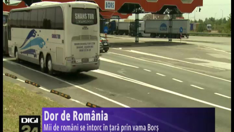 Mii de romani se intorc in tara prin vama Bors Imagine