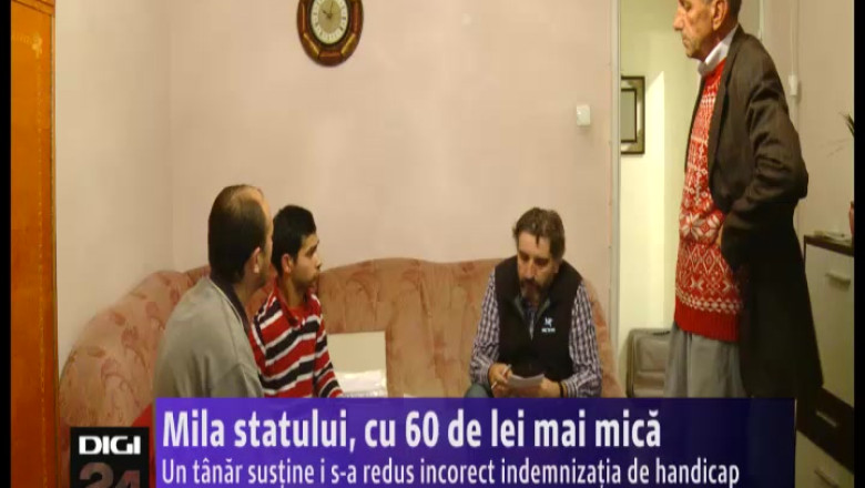 Mila statului, cu 60 de lei mai mica. Un tanar sustine i s-a redus incorect indemnizatia de handicap Imagine