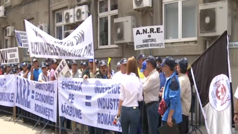 Minerii protesteaza din nou in Capitala Imagine