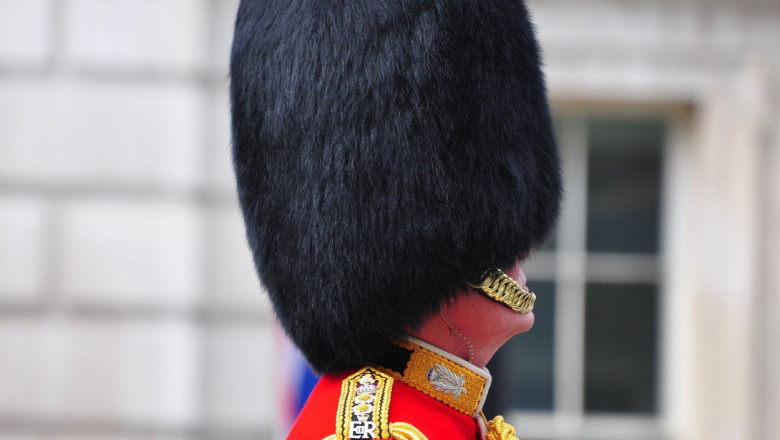 Ministerul Apararii din Marea Britanie a fost dat in judecata pentru caciulile din blana ale militarilor din Garda Regala Imagine