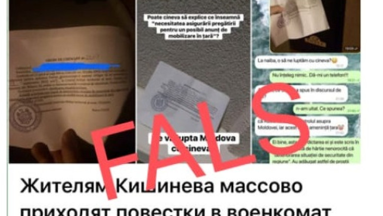 Ministerul Apararii din R. Moldova: Documente false despre mobilizare militara circula online. Scopul e panica inaintea alegerilor Imagine
