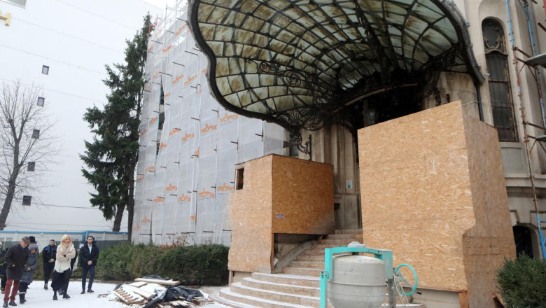 Ministerul Culturii a demarat procedura de contractare a lucrarilor de punere in siguranta a Palatului „Cantacuzino” Imagine