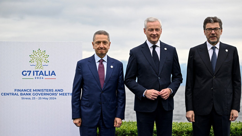 Ministrii de Finante din G7 lucreaza la un acord pentru folosirea banilor din activele rusesti blocate, pentru a ajuta Ucraina Imagine