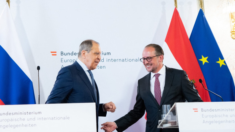 Ministrul austriac de externe s-a intalnit cu Serghei Lavrov Imagine