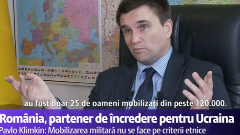 Ministrul de Externe al Ucrainei: Romania, partener de incredere. Relatiile bilaterale pot avansa pana la un parteneriat strategic Imagine