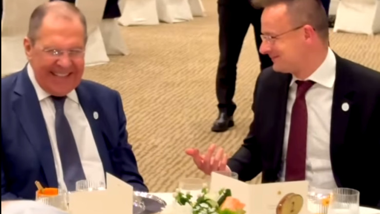 Ministrul de externe al Ungariei Peter Szijjarto a luat cina cu Serghei Lavrov si apoi a explicat de ce a facut-o (VIDEO) Imagine