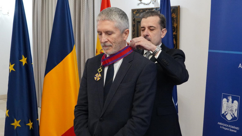 Ministrul de interne spaniol a primit „Steaua Romaniei” in grad de „Mare Ofiter”, cea mai inalta decoratie a statului roman Imagine