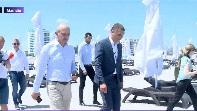 Ministrul Turismului a luat la pas plaja din Mamaia, care a fost largita in 2021: „Haideti sa luam partea pozitiva” Imagine