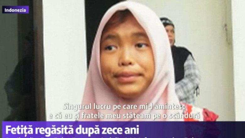 MIRACOL. Dupa 10 ani si-au regasit fetita pe care o credeau moarta in tsunamiul din 2004 Imagine
