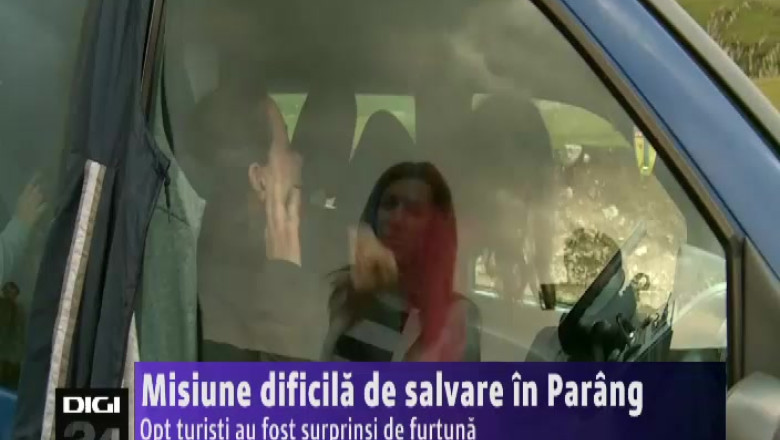 Misiune dificila de salvare in Parang. Opt turisti au fost surprinsi de furtuna Imagine