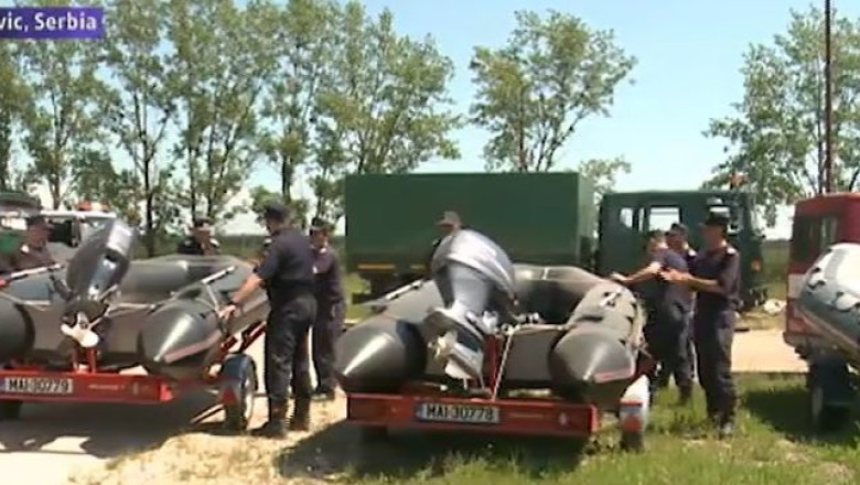 Misiune romaneasca in Serbia, grav afectata de inundatii Imagine