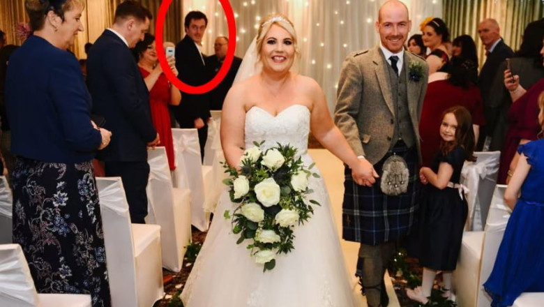 Mister rezolvat dupa 4 ani. O mireasa a aflat cine este necunoscutul care aparea in pozele de la nunta: „Nu ma pot opri din ras” Imagine