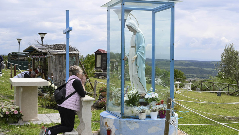 Misterul Fecioarei Maria care plange cu lacrimi de sange, langa Roma. Cui apartine ADN-ul de pe statuie Imagine