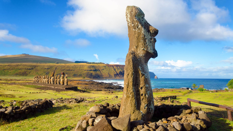Misterul statuilor Moai de pe Insula Pastelui, dezvaluit: cum au fost mutate capetele uriase de piatra Imagine