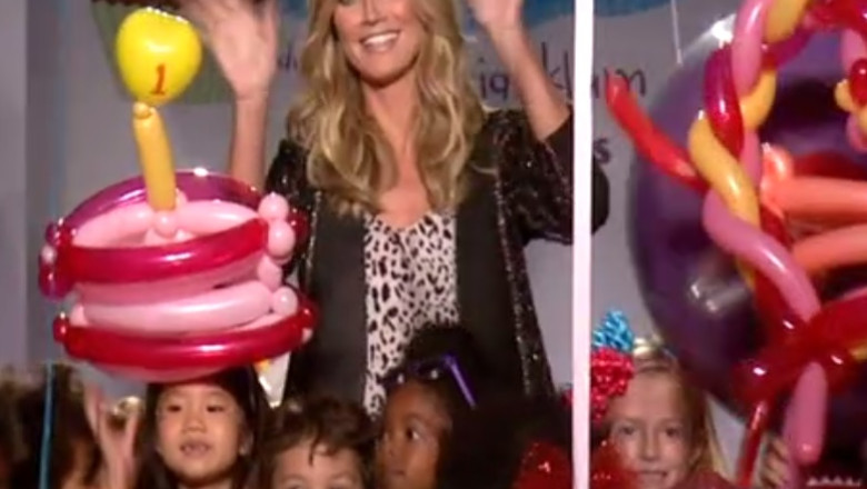 Moda pentru copii la New York. Heidi Klum si-a prezentat colectia Imagine