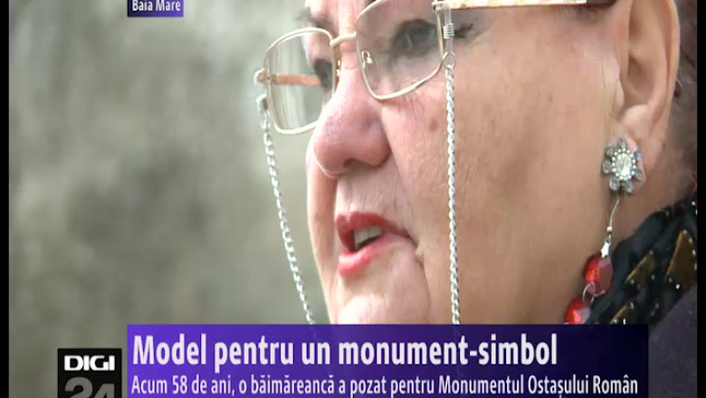 Model pentru un monument-simbol. Acum 58 de ani, o baimareanca a pozat pentru Monumentul Ostasului Roman Imagine