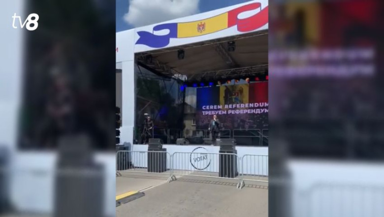 Moment penibil la Orhei. Marcel Pavel, chemat sa cante la mitingul rusofililor lui Sor, s-a trezit cu piata goala: „De ce ati plecat?” Imagine