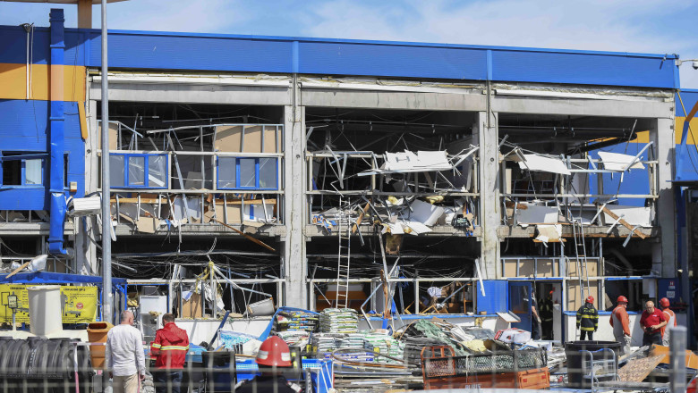 Momentul exploziei de la Botosani, surprins de o camera de supraveghere Imagine