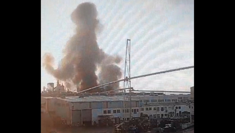 Momentul exploziei de la fabrica de prelucrare a lemnului din Sebes. Martor: „Era o problema mecanica” Imagine