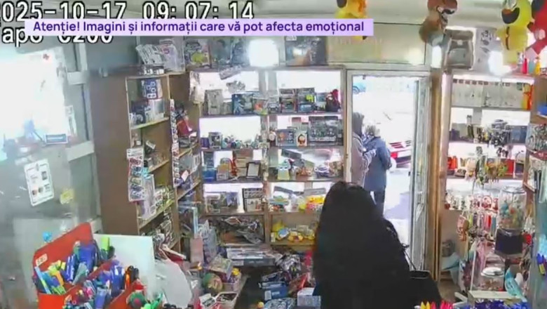 Momentul exploziei dintr-un bloc din Rahova, surprins intr-un magazin de camerele de supraveghere Imagine